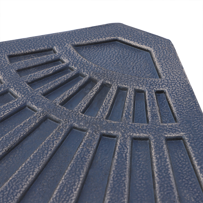  Set 2 Greutaţi pentru Umbrela de 28 kg cu Design in Evantai şi Maner, 66x47x4.2 cm, Bronz [9]