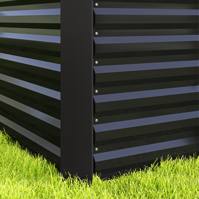  Set 2 Jardiniere Gradina inaltate 120×60×60 cm - Otel Galvanizat [8]