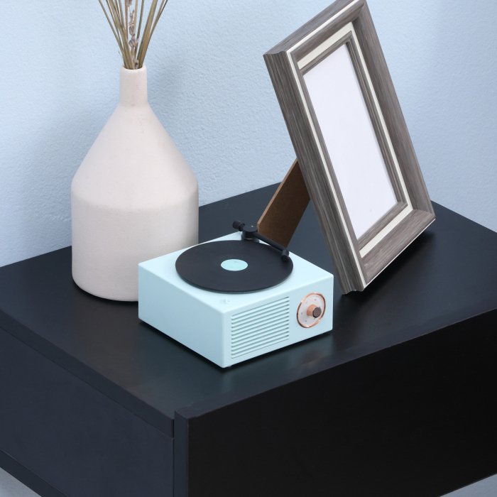  Set 2 Noptiere Suspendate Moderne din Lemn pentru Dormitor, 40x30x15cm, Negru [7]