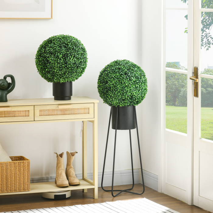 Set 2 Plante Artificiale - Boxwood Ø40 cm, Decor Verde Natural [2]