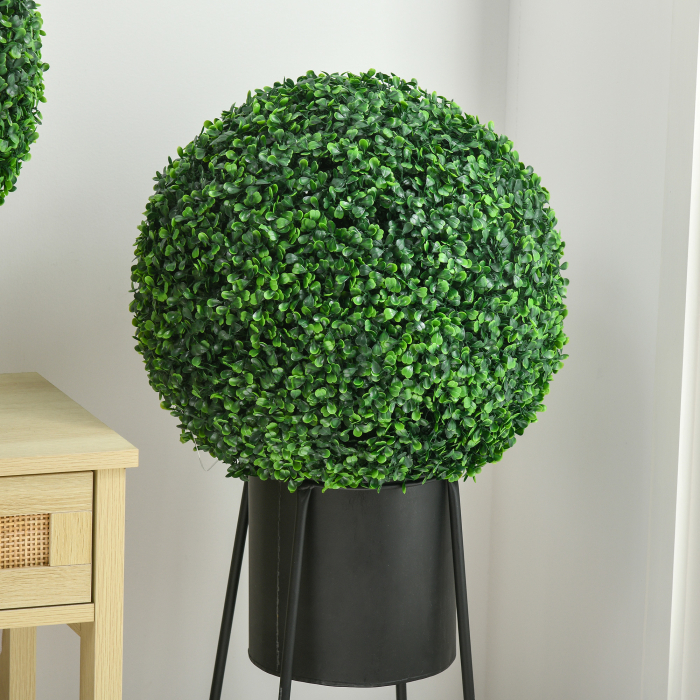  Set 2 Plante Artificiale - Boxwood Ø40 cm, Decor Verde Natural [7]