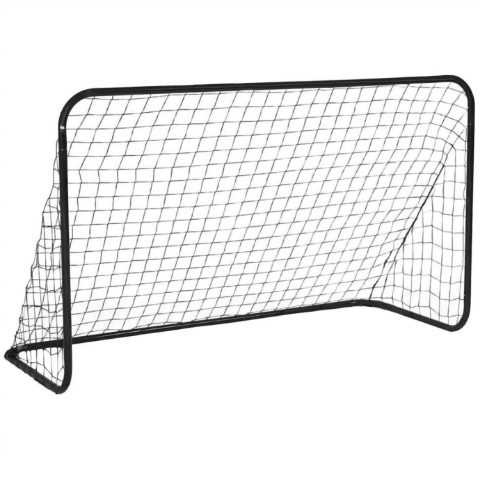 Set 2 porti de fotbal metalice, 122x183cm, profil 25mm, cu elemente de fixare [8]