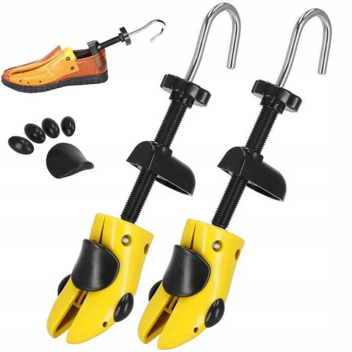 Set 2 sanuri pentru largit si alungit pantofi, din plastic, marime 36-38, galben [6]