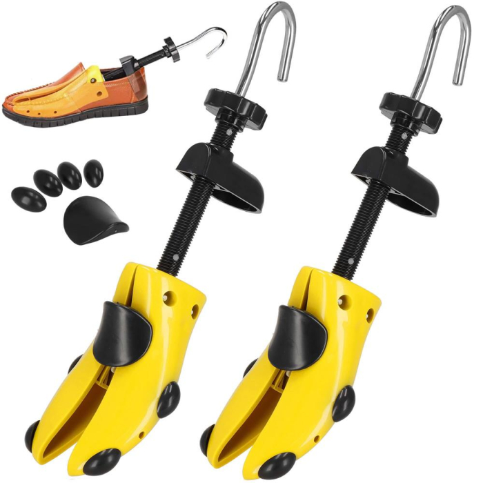Set 2 sanuri pentru largit si alungit pantofi, din plastic, marime 42-44, galben [14]