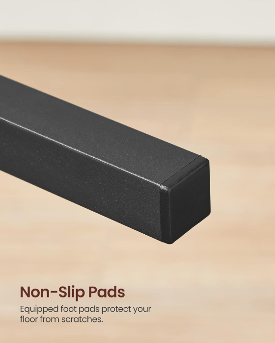 Set 2 scaune de living, cu spatar, stil industrial, 37x50x87 cm, maro rustic [5]