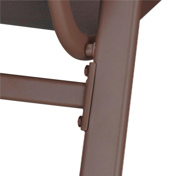 Set 2 scaune gradina, cadru metalic, textilene, maxim 120 kg, 92x53x72 cm, maro [23]