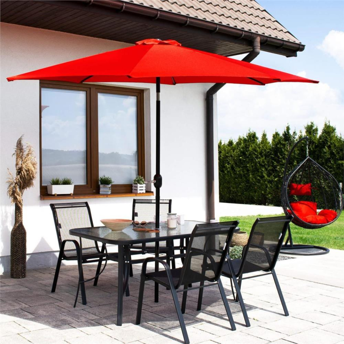 Set 2 scaune gradina, cadru metalic, textilene, maxim 120 kg, 92x53x72 cm, negru [26]