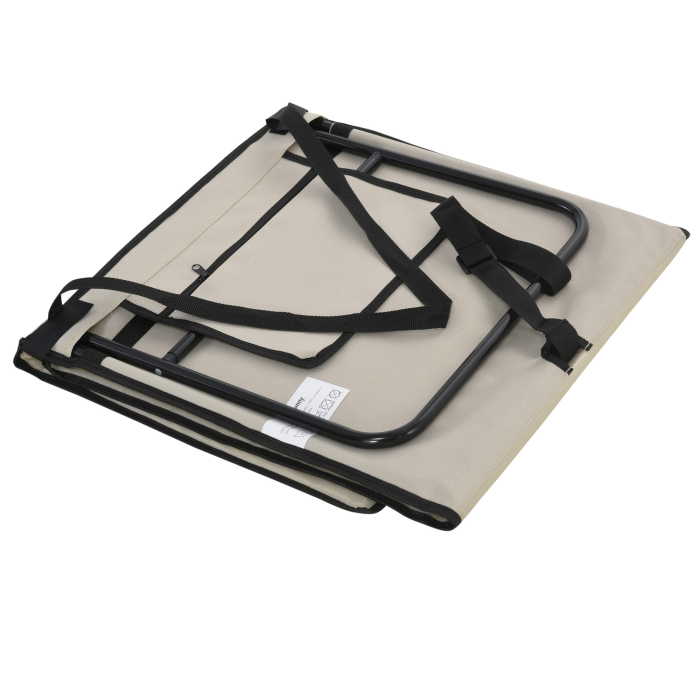  Set 2 sezlonguri Pliabile cu Unghi Reglabil si Buzunar cu Fermoar, 142x51x40 cm, Albastru [8]