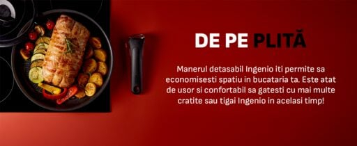 Set 20 piese Tefal Ingenio Emotion L897SJ04, oala 16 / 18 / 20 cm, cratita 24 cm, tigaie 22 / 26 / 28 cm, wok 26 cm, 2 manere detasabile, 2 spatule,  [5]