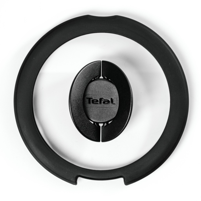 Set 3 capace Tefal Ingenio L9849053, 16 / 18 / 20 cm, sticla, design stivuibil, manere rabatabile, transparent [4]