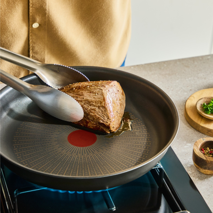 Set 3 piese Tefal Ingenio Excellence+ P0009553, tigaie de 24/28 cm, maner detasabil, tehnologie FUSIONCORE, Thermo-Signal™, invelis antiaderent, alu [6]