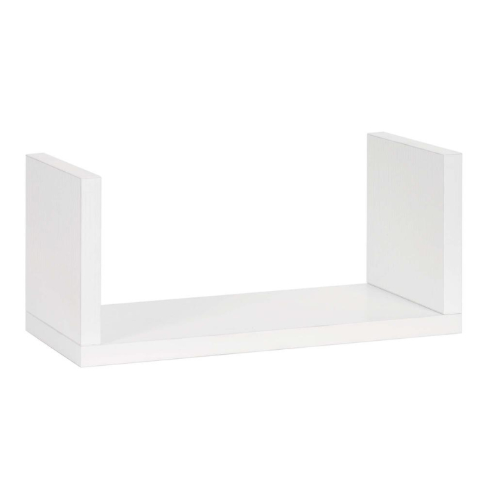 Set 3 rafturi perete mdf decorative organizare 30 45 60 cm, 15 cm adancime, design modern, alb [13]
