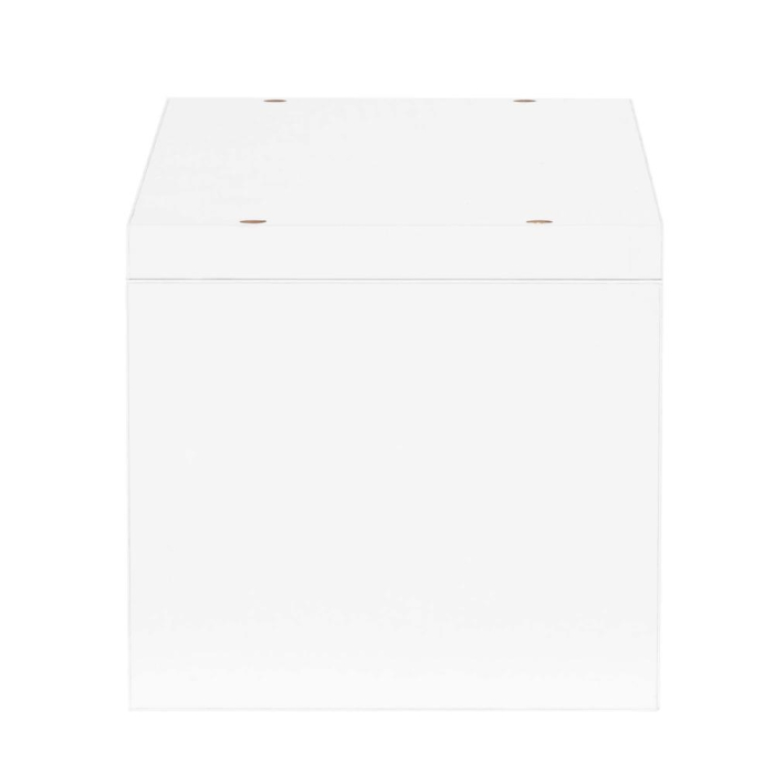 Set 3 rafturi perete mdf decorative organizare 30 45 60 cm, 15 cm adancime, design modern, alb [14]