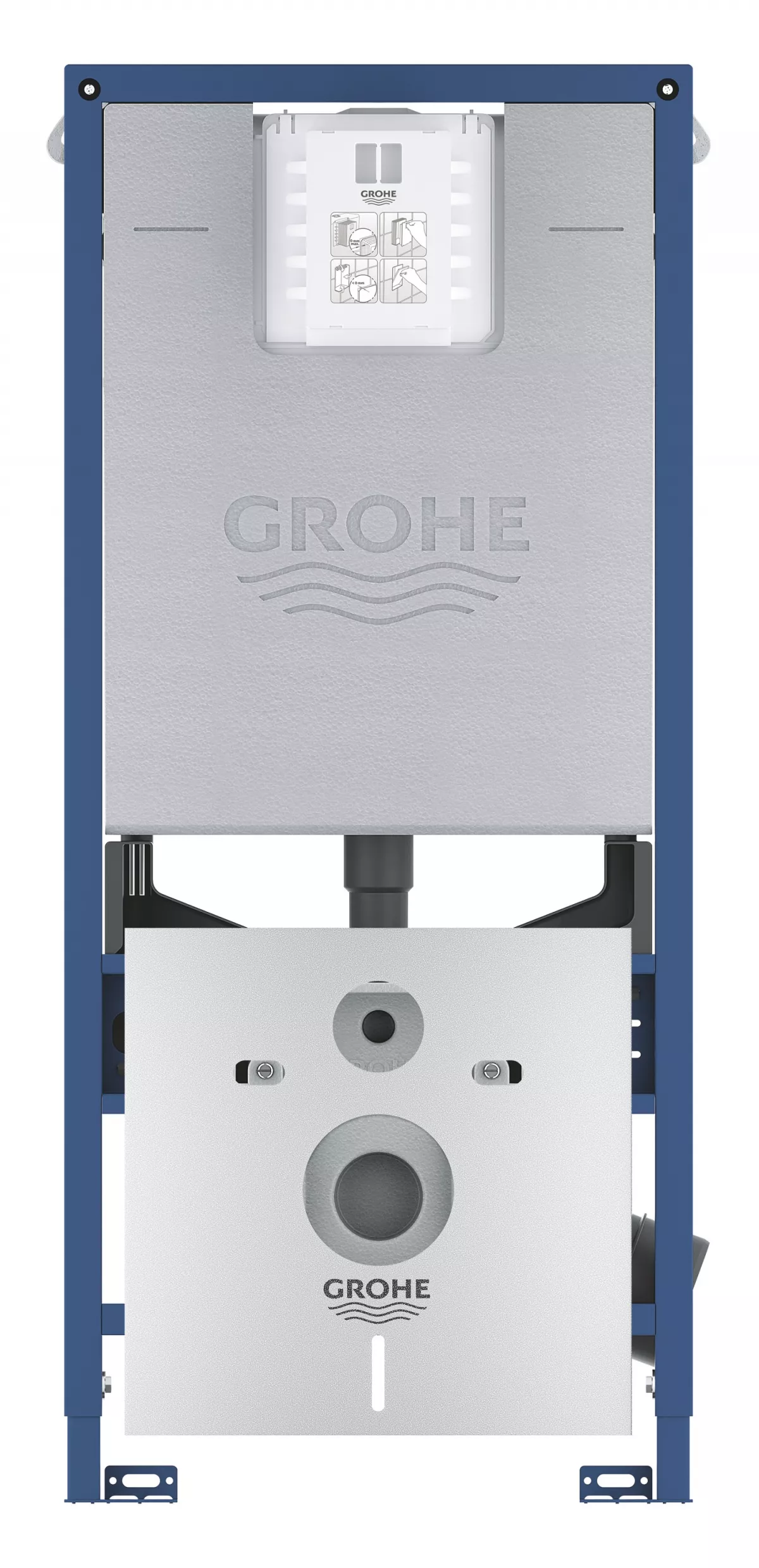 Set 3in1 rezervor WC Grohe Rapid SLX 39598000, antifonare, burduf S, otel [2]