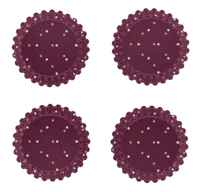 Set 4 forme pentru copt briose Tefal PerfectBake J5558102, 11 cm, invelis antiaderent [2]