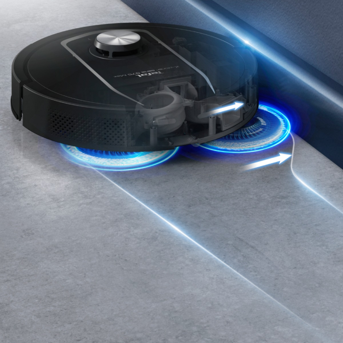 Set 4 lavete mop Rowenta ZR954A03, pentru aspiratoare robot X-Plorer S575 MAX / S580 MAX, lavabile, gri [3]
