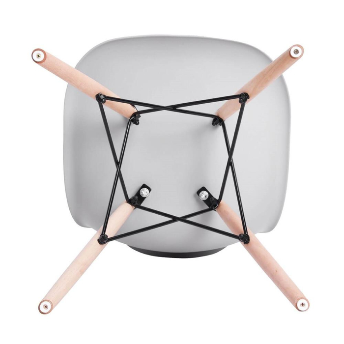 Scaun dining Scandinav pentru bucatarie, 38x42x82cm, gri [5]