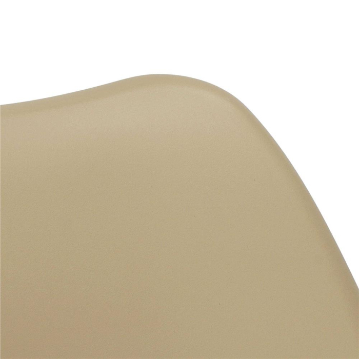 Set 4 scaune dining Verdhe pentru bucatarie cu perna tapitata cu piele ecologica, 44x82cm, maro [9]