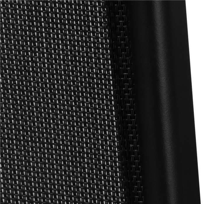 Set 4 scaune gradina cu brate, cadru otel si sezut textilene, 53x72x92 cm, negru [45]