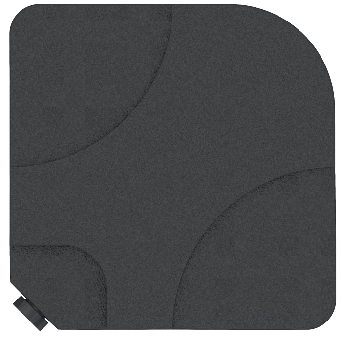 Set 4buc Baza pentru Umbrela de Gradina in Plastic 50 × 50 × 7.5cm [8]
