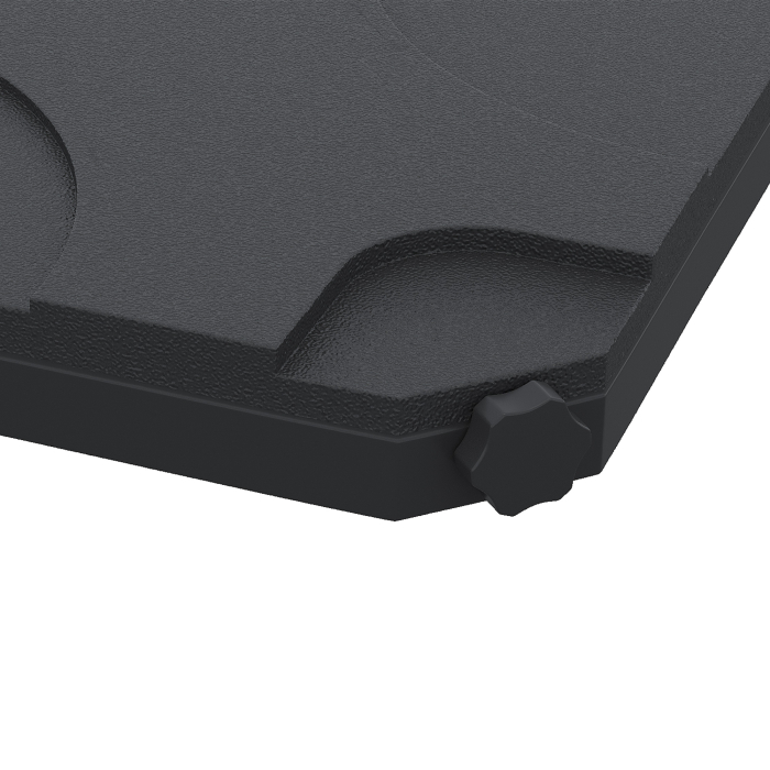  Set 4buc Baza pentru Umbrela de Gradina in Plastic 50 × 50 × 7.5cm [7]