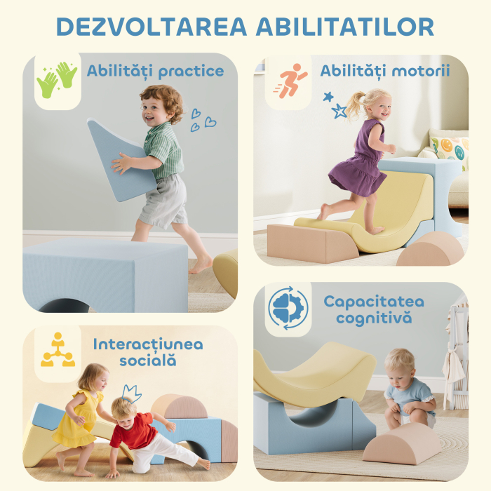  Set 5 Blocuri Moi pentru Copii 1.5-8 Ani Multicolor [5]