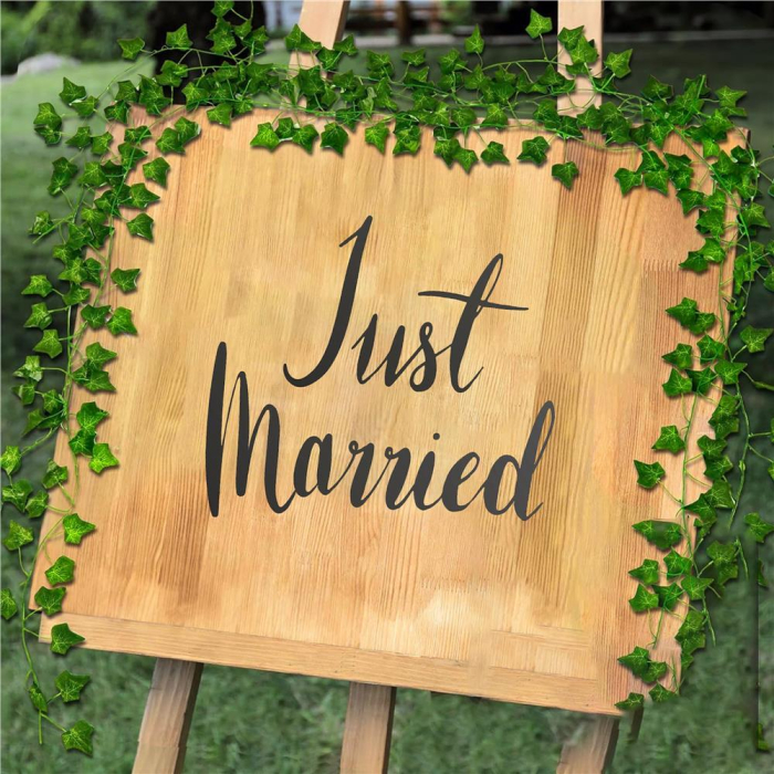 Set 6 ghirlande iedera artificiala pentru decorare, 6x208cm, frunze mici, verde [18]