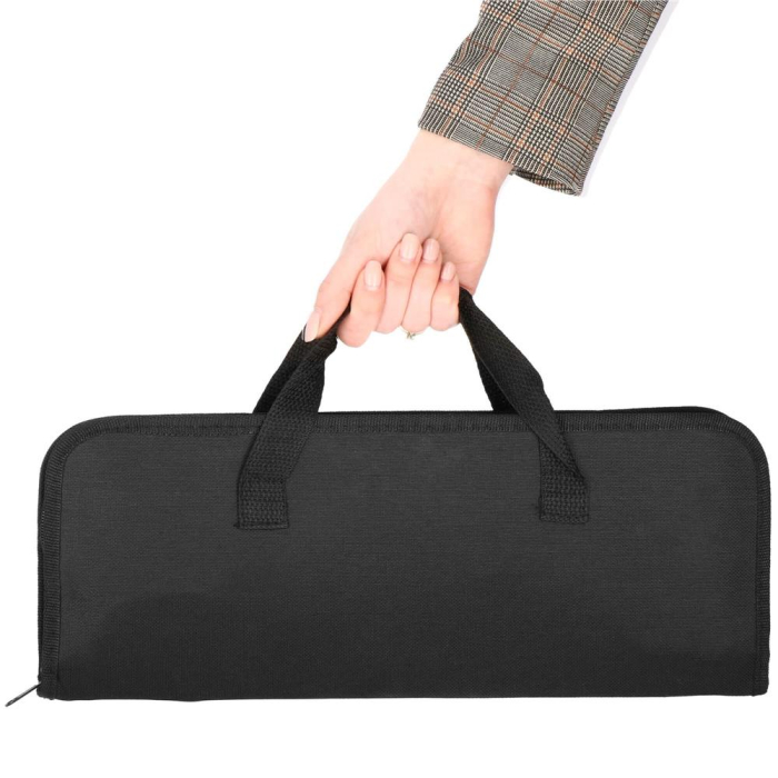 Set accesorii gratar inox 20 piese cu furculita spatula cleste perie, rezistente la caldura, husa transport inclusa [10]