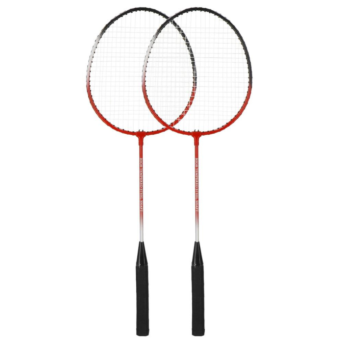 Set badminton 9 piese, 2 rachete metalice, 6 fluturasi si husa, 66 cm, multicolor [11]