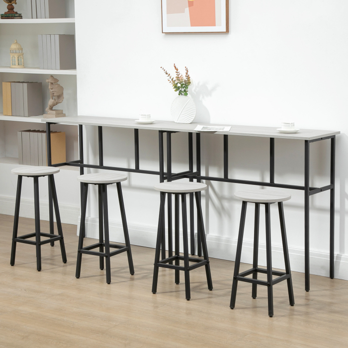  Set Bar 6 Piese - 4 Scaune & 2 Mese, Design Modern [8]