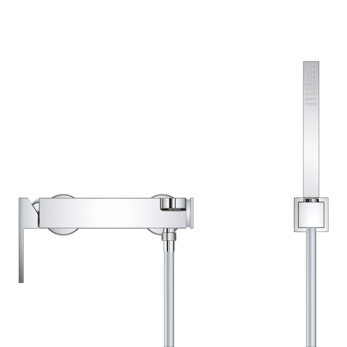 Set baterie cada Grohe 33547003, 1 bar, 66 mm, 1.5 m, 189 mm, 89 mm, 2 orificii instalare, 1 functii para dus, Crom [3]