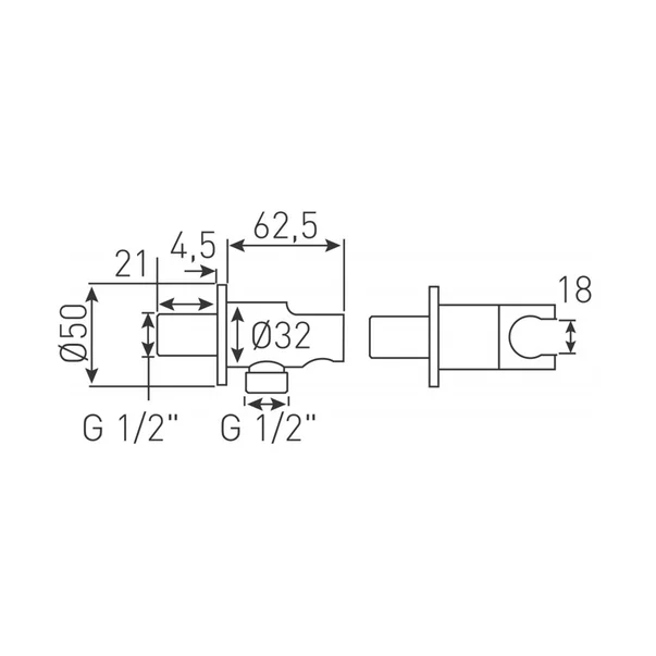 Set Baterie Ferro Algeo si Dus igienic Ferro Presso crom [3]