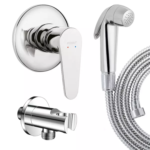 Set Baterie Ferro Algeo si Dus igienic Ferro Presso crom [1]