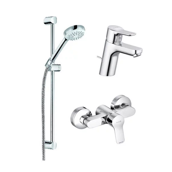 Set baterie lavoar baterie dus si set dus Kludi Pure&Easy crom [1]