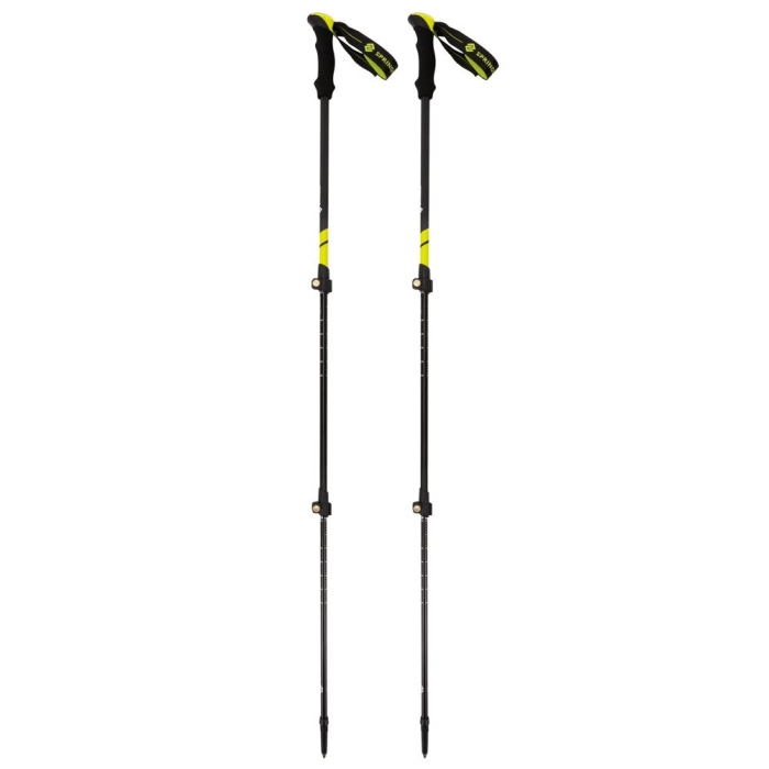 Set bete trekking reglabile 62-135 cm, aluminiu, cu accesorii si husa, negru si verde [21]