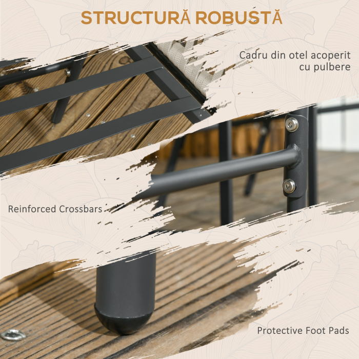  Set boem de 2 scaune pentru terasa din franghie impletit [7]