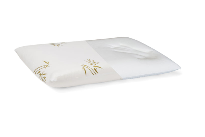 Set Brius 2 Perne Memory Bamboo, Microfibra super soft, Umplutura perna, Burete memory foam, Micro, 40x70 [3]