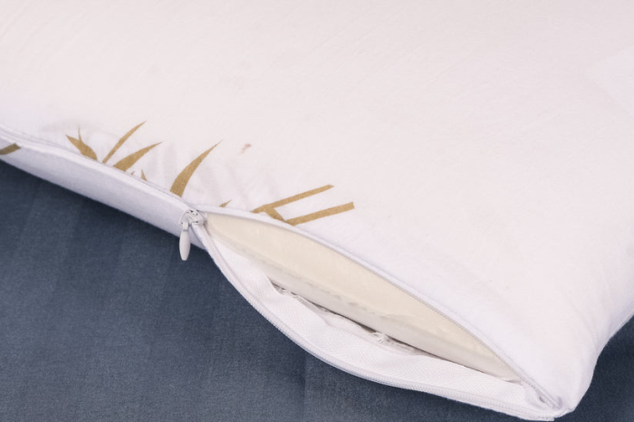Set Brius 2 Perne Memory Bamboo, Microfibra super soft, Umplutura perna, Burete memory foam, Micro, 40x70 [4]