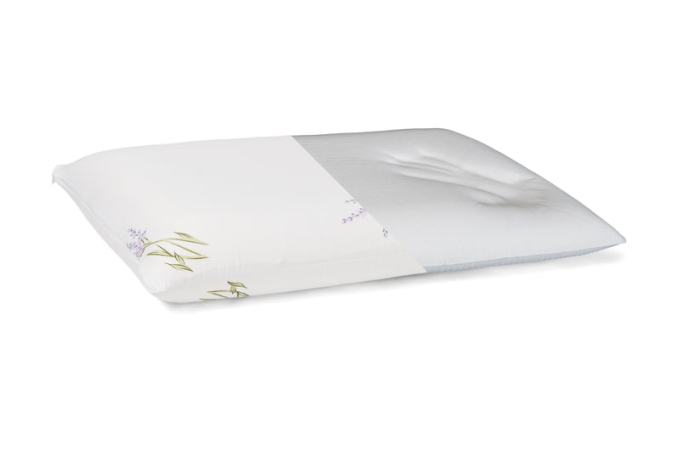 Set Brius 2 Perne Memory Lavender, Microfibra super soft, Umplutura perna, Burete memory foam, Micro, 40x70 [5]
