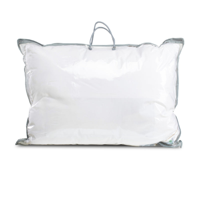 Set Brius 2 Perne Puf si Pana Rata, Bumbac, 50x70, Alb, Intretinere, Lavabila la masina (40°C) [3]