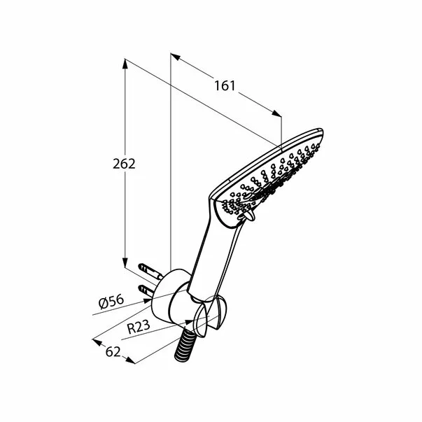 Set cada-dus Kludi Fizz 3S negru mat [2]