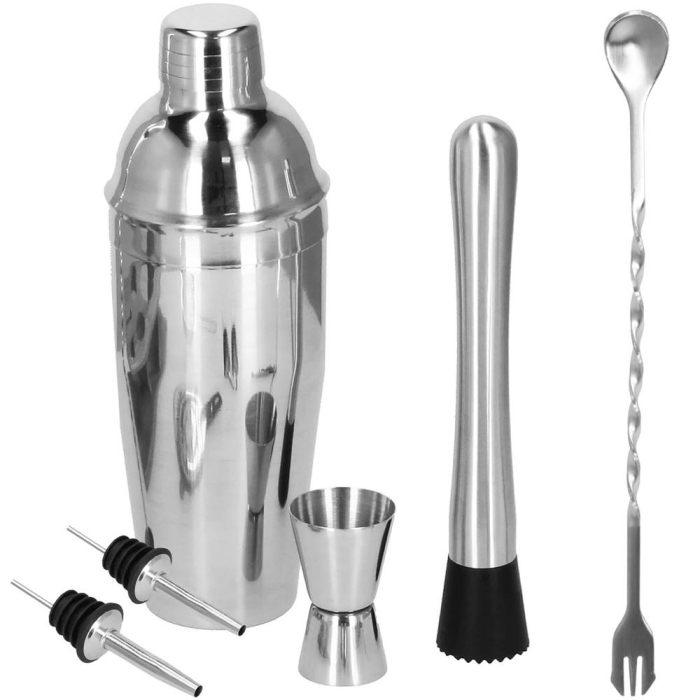 Set Cocktail Shaker Kit pentru barmani 550ml, KI13, 6 piese [1]