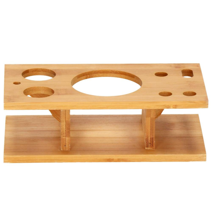 Set Cocktail Shaker Kit pentru barmani 550ml, KI22, suport bambus, 9 piese [18]