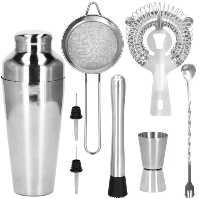 Set Cocktail Shaker Kit pentru barmani 550ml, KI23, 8 piese [17]