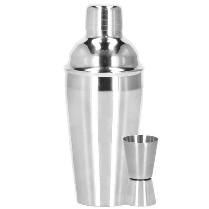 Set Cocktail Shaker Kit pentru barmani 550ml, KI24, suport bambus, 11 piese [17]