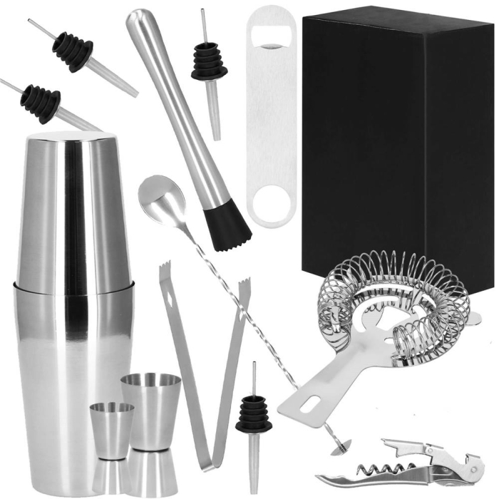Set Cocktail Shaker Kit pentru barmani 750ml, KI16, 14 piese [31]