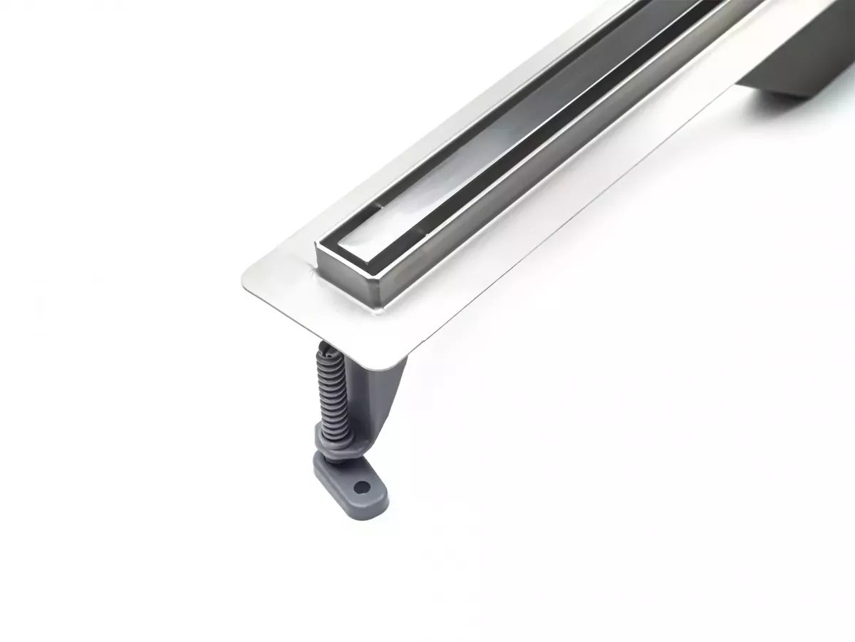 Set complet rigola Besco Virgo Slim, in pardoseala, 700 mm, sita, sifon, otel inoxidabil, crom, OL-70-VS [2]