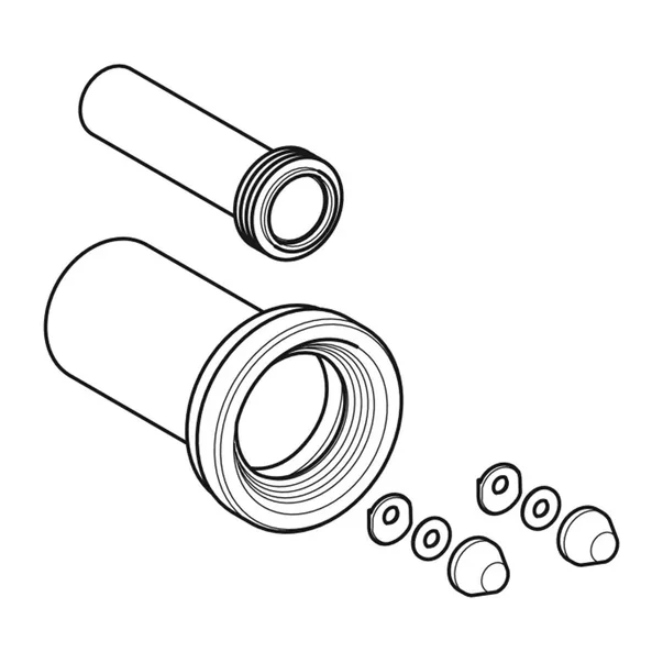 Set conectare pentru vas WC suspendat Geberit lungime 18.5 cm [3]