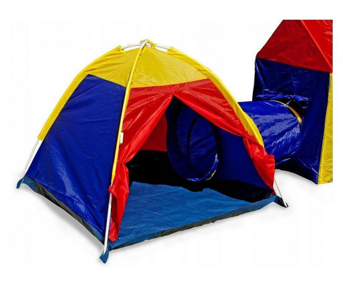 Set corturi de joaca 5 in 1 cu tunele si casuta, pliabil, pentru interior si exterior, multicolor [8]
