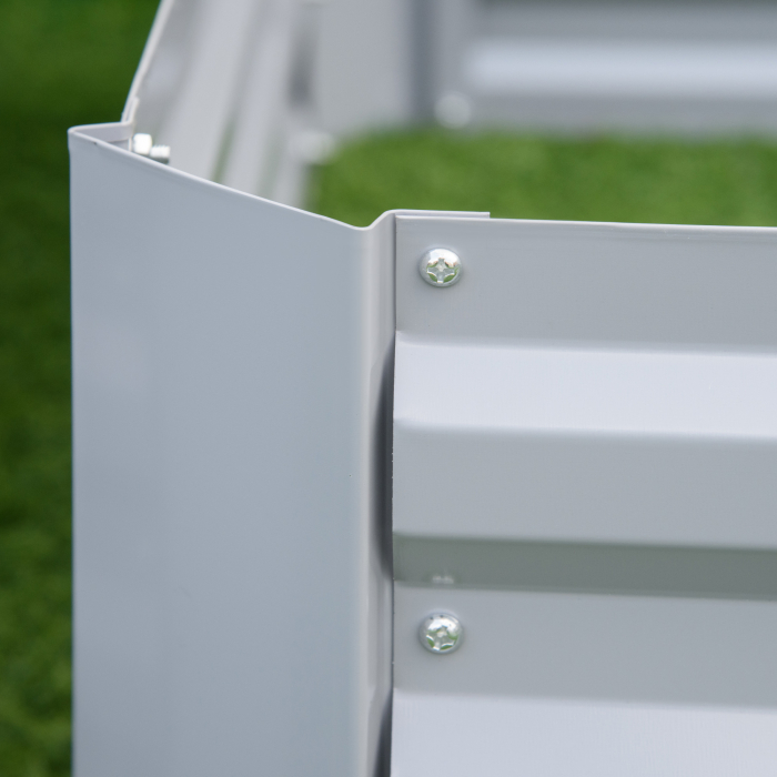  Set de 2 Paturi pentru Legume Inaltate, Gri [8]